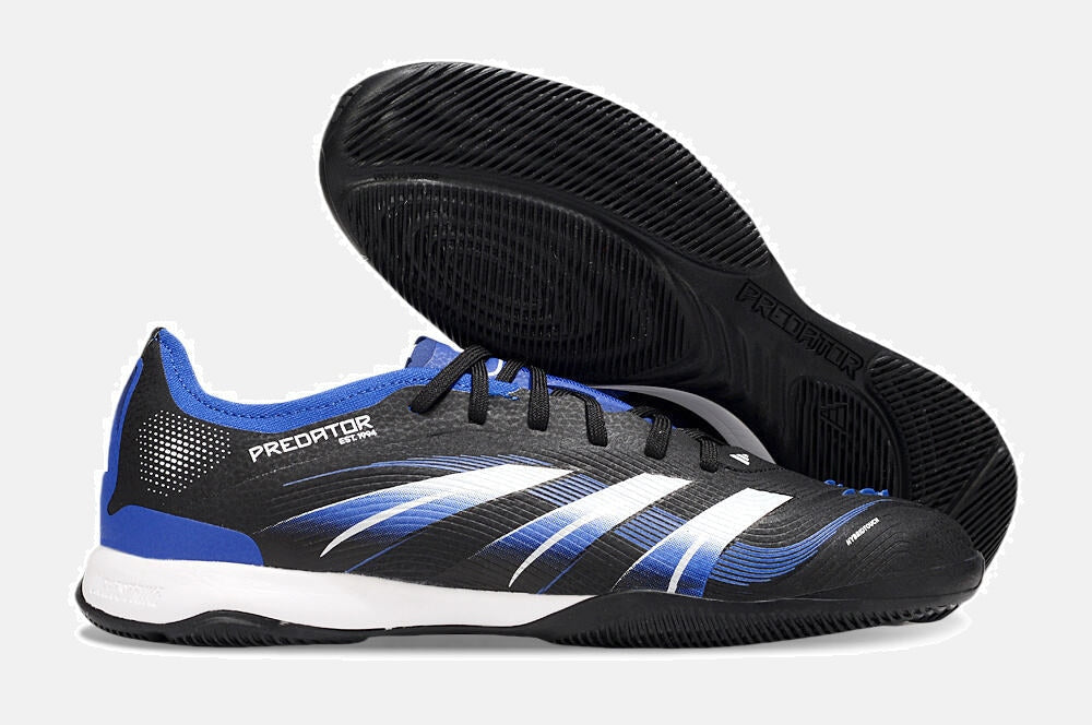 Tênis Futsal Adidas Predator Elite Fold-Over Tongue IC - Preta, Azul e Branca - imagem 8