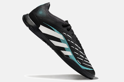 Tênis Futsal Adidas Predator Elite Fold-Over Tongue IC - Preta, Branca e Azul - imagem 6