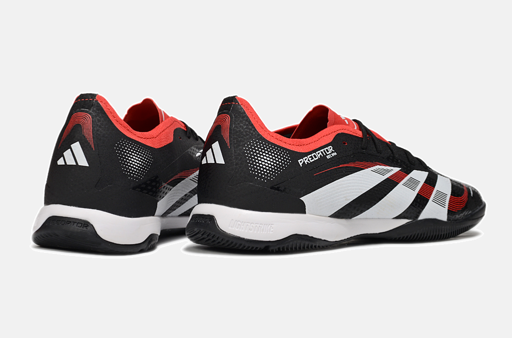 Tênis Futsal Adidas Predator Elite Fold-Over Tongue IC - Preta, Branca e Laranja - imagem 7