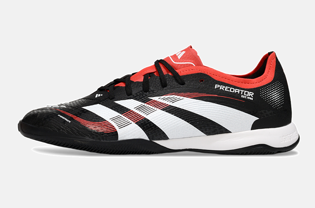 Tênis Futsal Adidas Predator Elite Fold-Over Tongue IC - Preta, Branca e Laranja - imagem 4