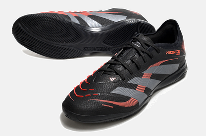 Tênis Futsal Adidas Predator Elite Fold-Over Tongue IC - Preta, Cinza e Vermelha - detalhe