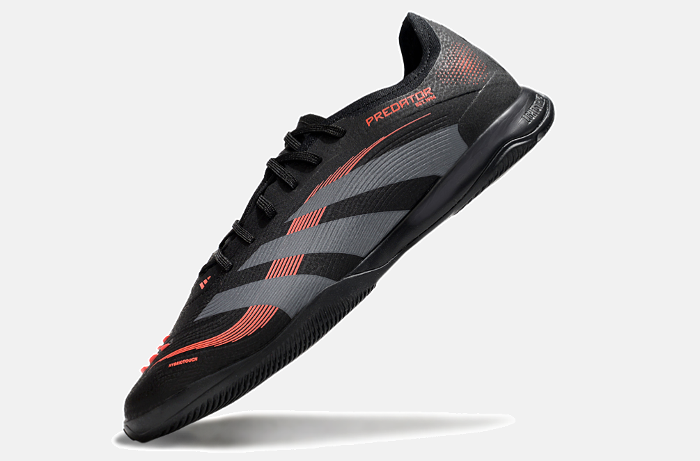 Tênis Futsal Adidas Predator Elite Fold-Over Tongue IC - Preta, Cinza e Vermelha - imagem 5