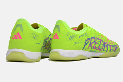 Tênis Futsal Adidas Predator Elite Fold-Over Tongue IC - Verde, Rosa e Roxa - imagem 7