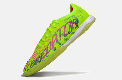 Tênis Futsal Adidas Predator Elite Fold-Over Tongue IC - Verde, Rosa e Roxa - imagem 5