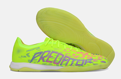 Tênis Futsal Adidas Predator Elite Fold-Over Tongue IC - Verde, Rosa e Roxa - imagem 8