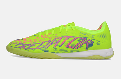 Tênis Futsal Adidas Predator Elite Fold-Over Tongue IC - Verde, Rosa e Roxa - imagem 4