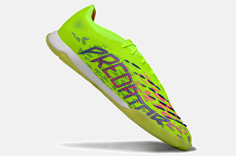Tênis Futsal Adidas Predator Elite Fold-Over Tongue IC - Verde, Rosa e Roxa - imagem 6