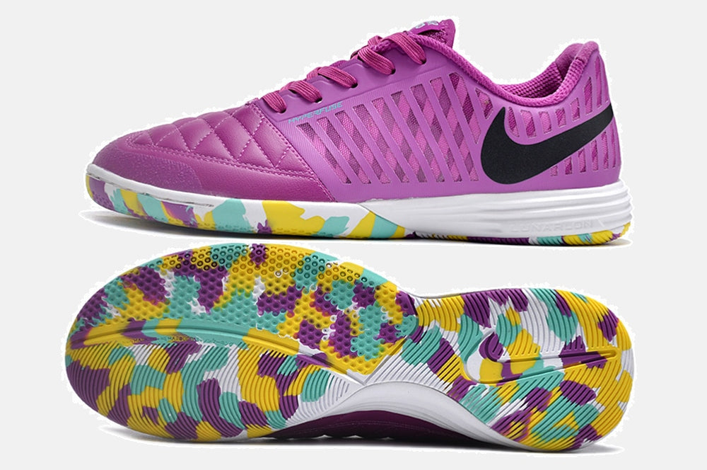 Tênis Futsal Nike Lunar Gato IC - Roxa - vista traseira