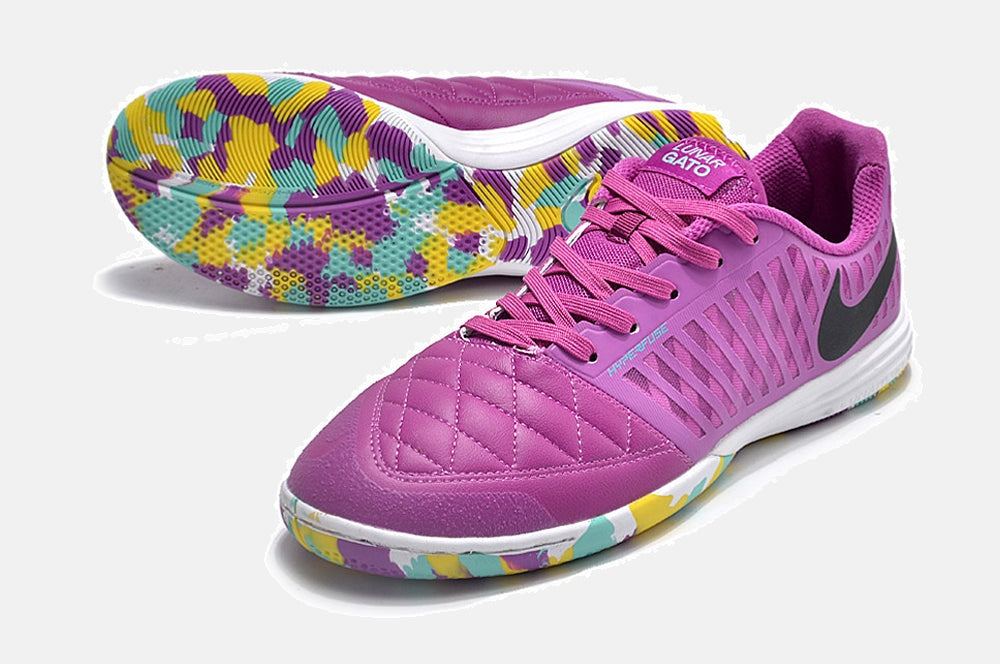 Tênis Futsal Nike Lunar Gato IC - Roxa - detalhe