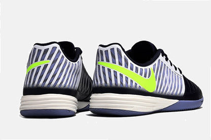 Tênis Futsal Nike Lunar Gato IC - Azul, Branca e Verde - imagem 7