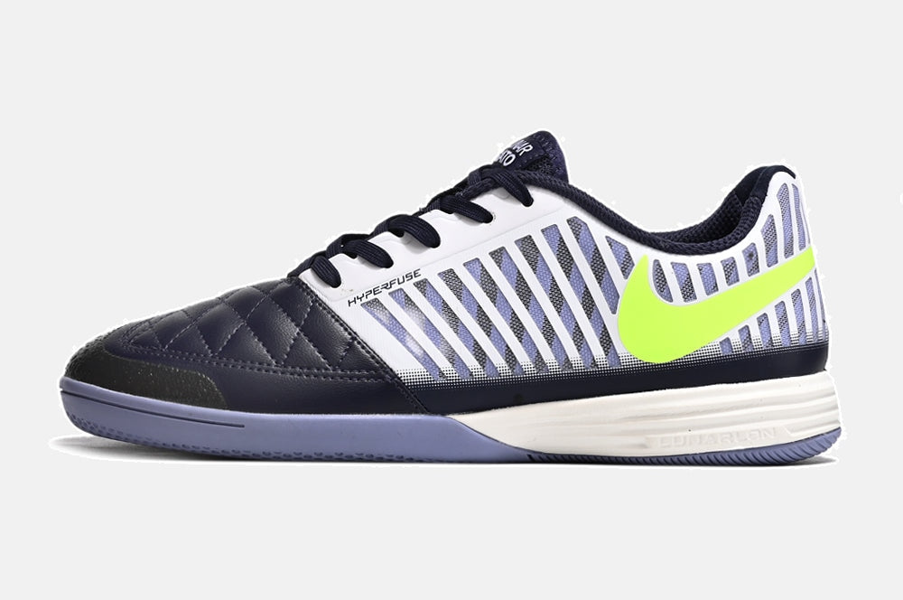 Tênis Futsal Nike Lunar Gato IC - Azul, Branca e Verde - imagem 4