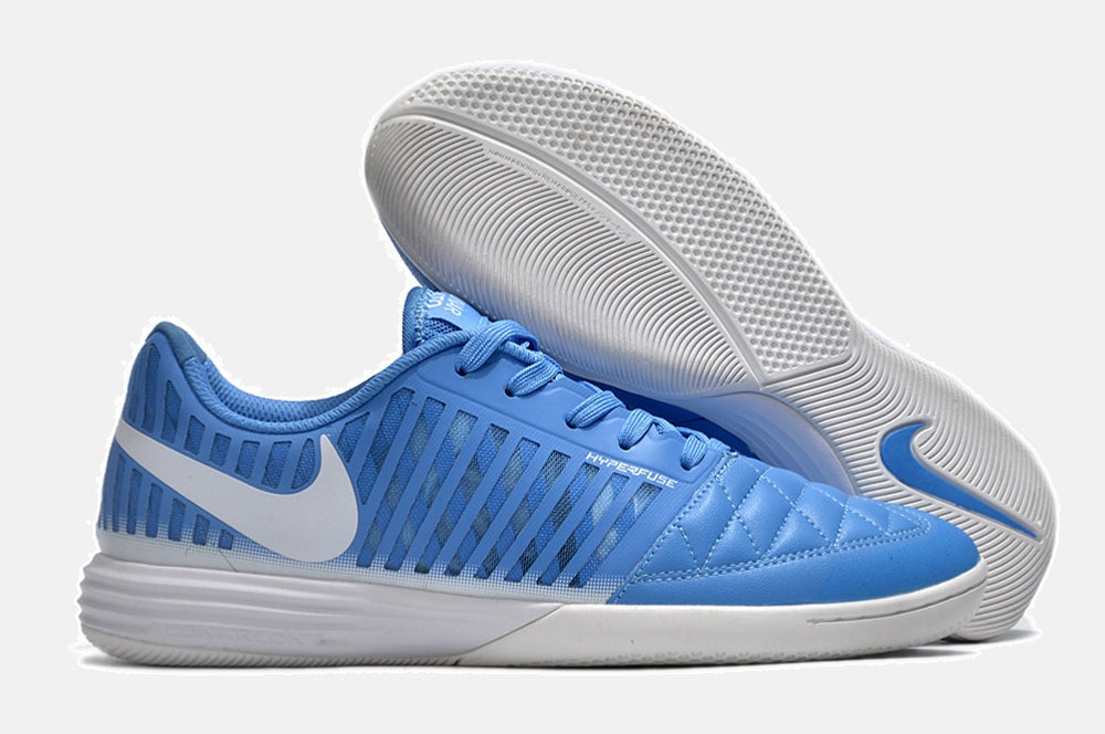 Tênis Futsal Nike Lunar Gato IC - Azul e Branca - imagem 8