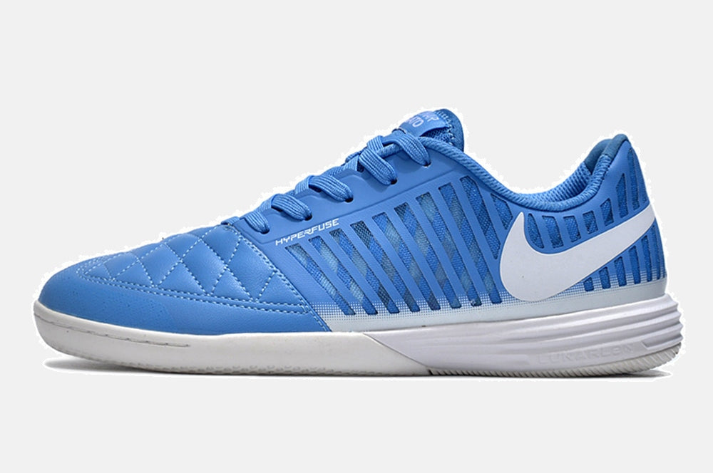 Tênis Futsal Nike Lunar Gato IC - Azul e Branca - imagem 4