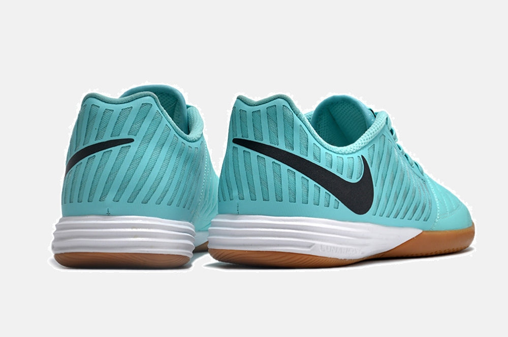 Tênis Futsal Nike Lunar Gato IC - Azul e Preta - imagem 7