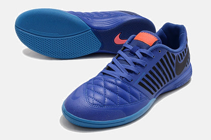 Tênis Futsal Nike Lunar Gato IC - Azul Escuro e Preta - detalhe