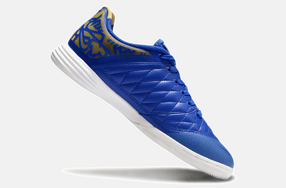Tênis Futsal Nike Lunar Gato IC - Azul, laranja e Dourada - imagem 5