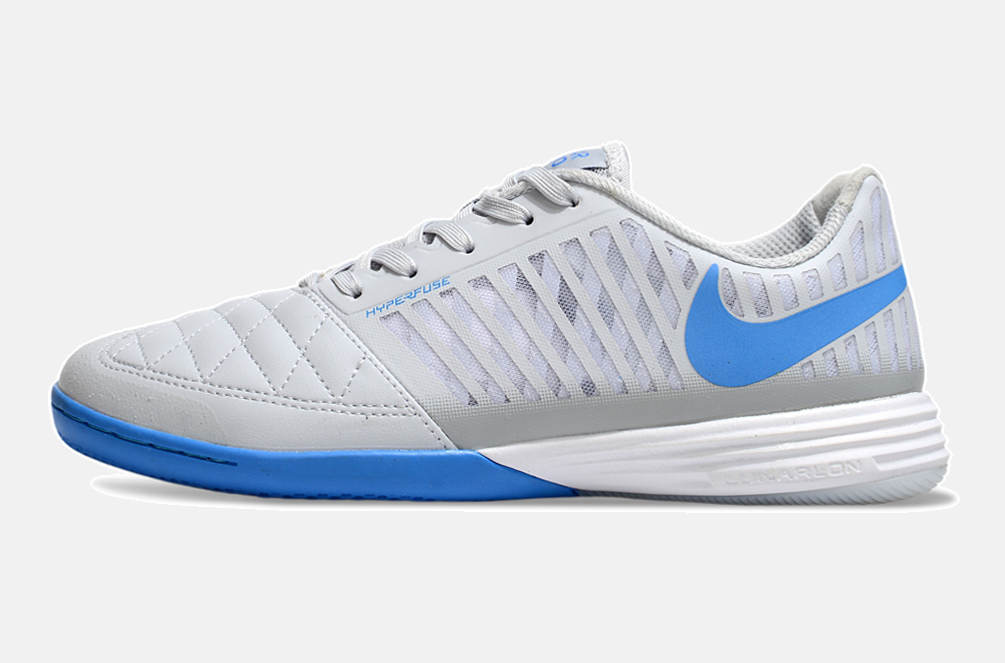 Tênis Futsal Nike Lunar Gato IC - Cinza e Azul - imagem 4