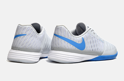 Tênis Futsal Nike Lunar Gato IC - Cinza e Azul - imagem 7