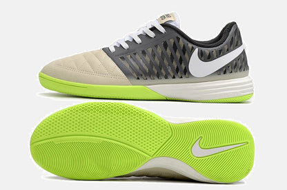 Tênis Futsal Nike Lunar Gato IC - Cinza e Verde - vista traseira