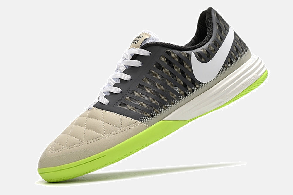 Tênis Futsal Nike Lunar Gato IC - Cinza e Verde - imagem 5