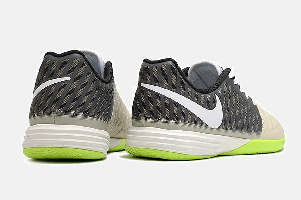 Tênis Futsal Nike Lunar Gato IC - Cinza e Verde - imagem 7