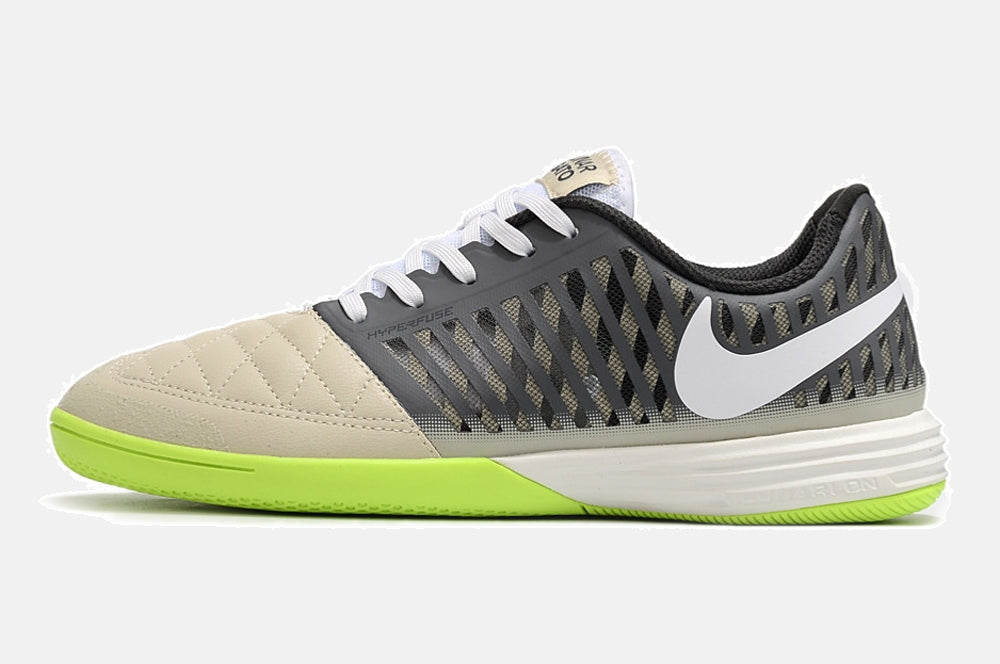 Tênis Futsal Nike Lunar Gato IC - Cinza e Verde - imagem 4