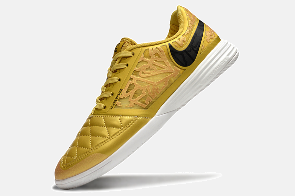 Tênis Futsal Nike Lunar Gato IC - Dourada - imagem 5