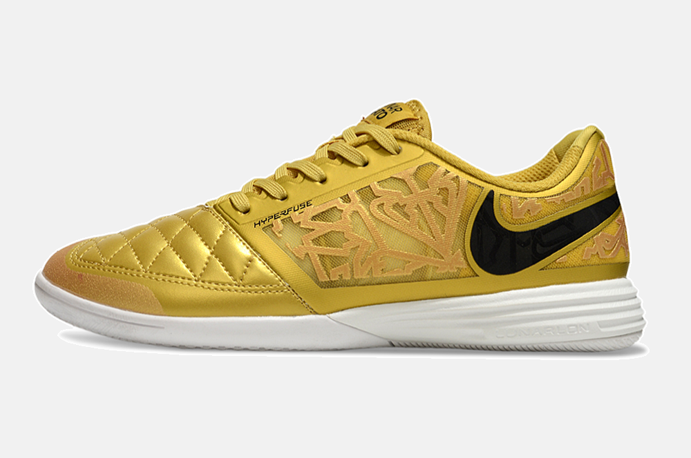 Tênis Futsal Nike Lunar Gato IC - Dourada - imagem 4