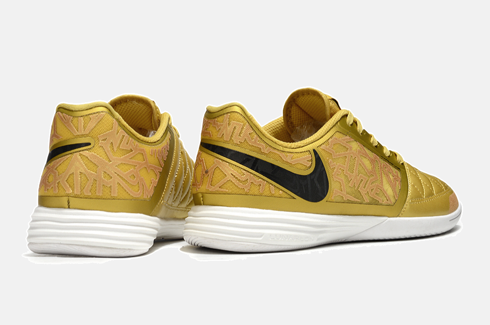 Tênis Futsal Nike Lunar Gato IC - Dourada - imagem 7