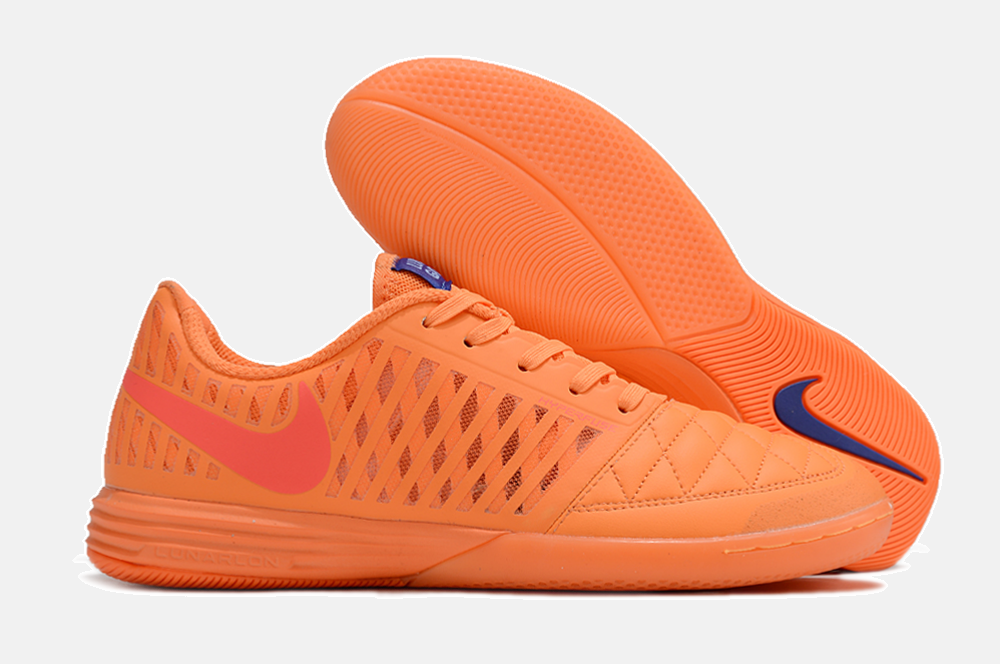 Tênis Futsal Nike Lunar Gato IC - Laranja - imagem 8