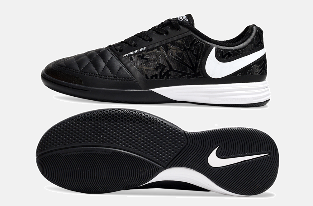 Tênis Futsal Nike Lunar Gato IC - Preta e Branca - foto 2