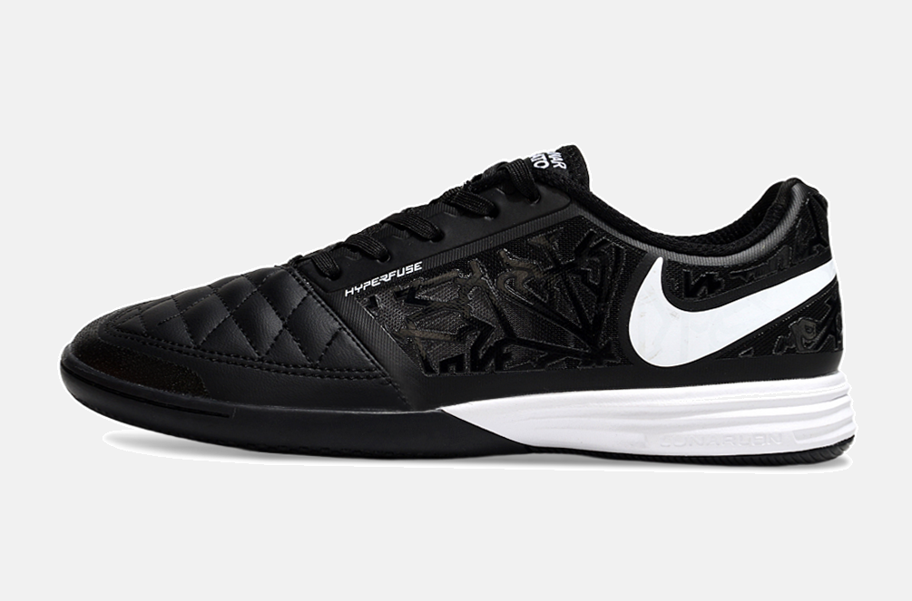Tênis Futsal Nike Lunar Gato IC - Preta e Branca - foto 3