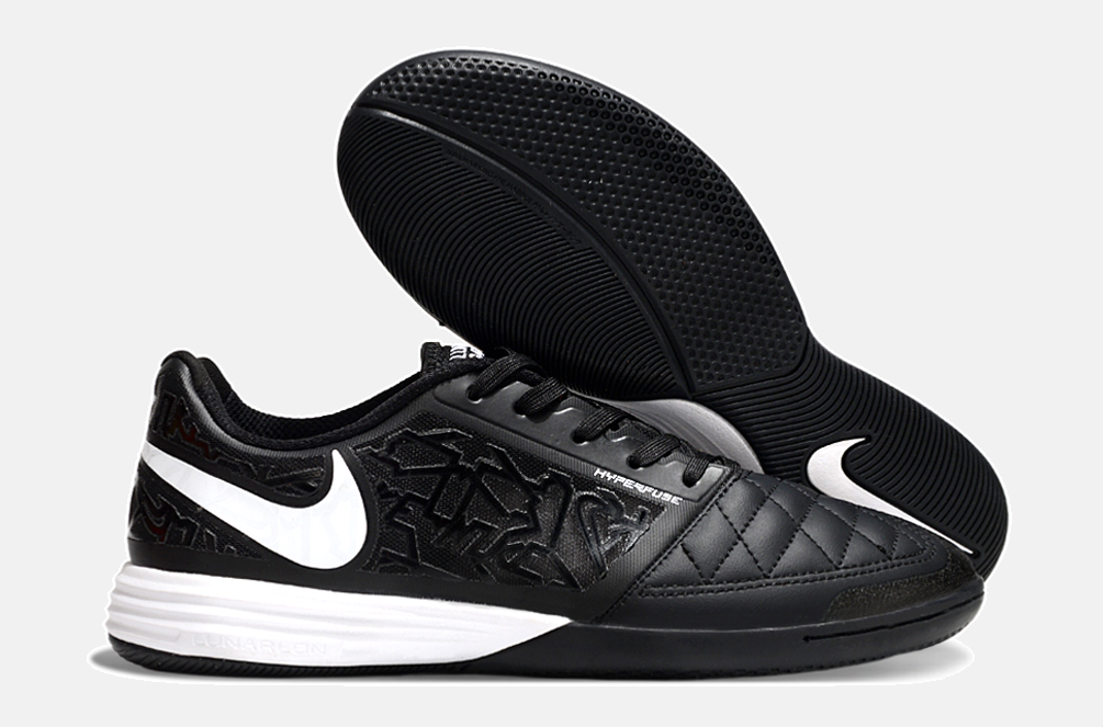 Tênis Futsal Nike Lunar Gato IC - Preta e Branca - foto 7