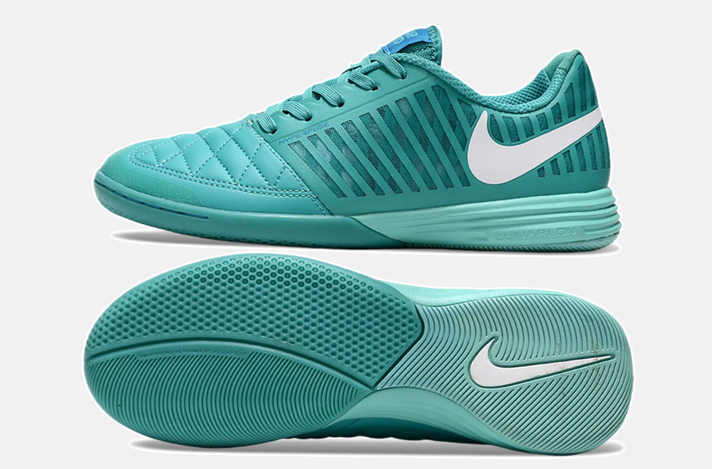 Tênis Futsal Nike Lunar Gato IC - Turquesa - vista traseira