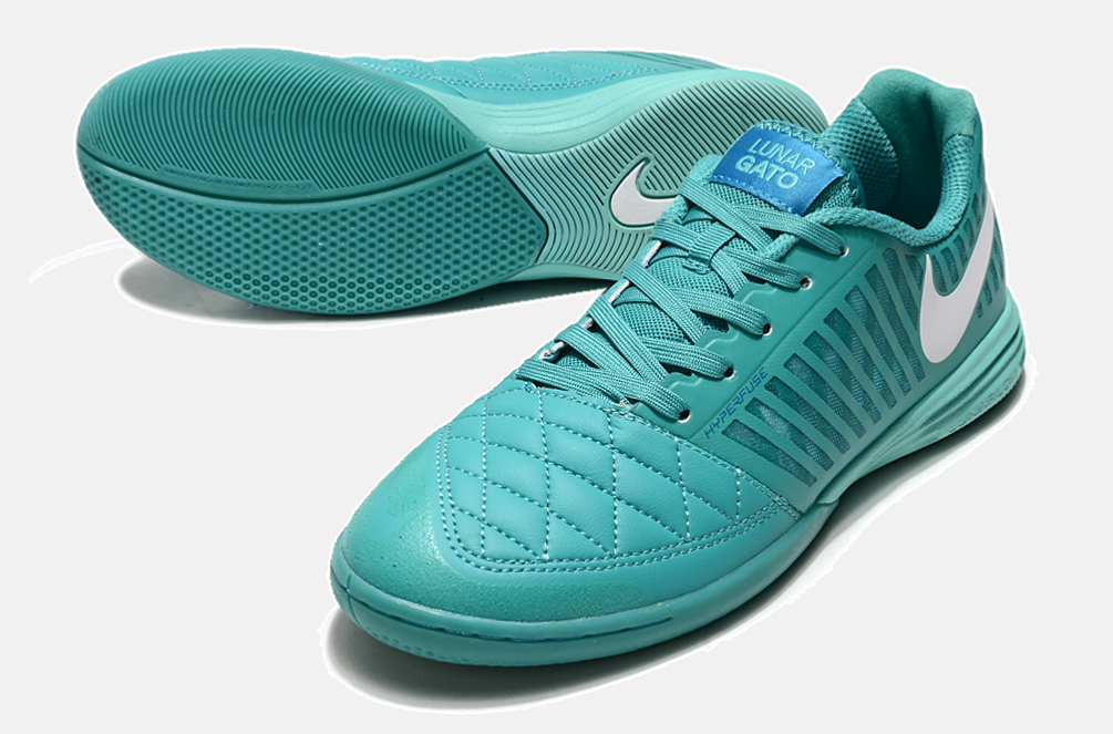 Tênis Futsal Nike Lunar Gato IC - Turquesa - detalhe