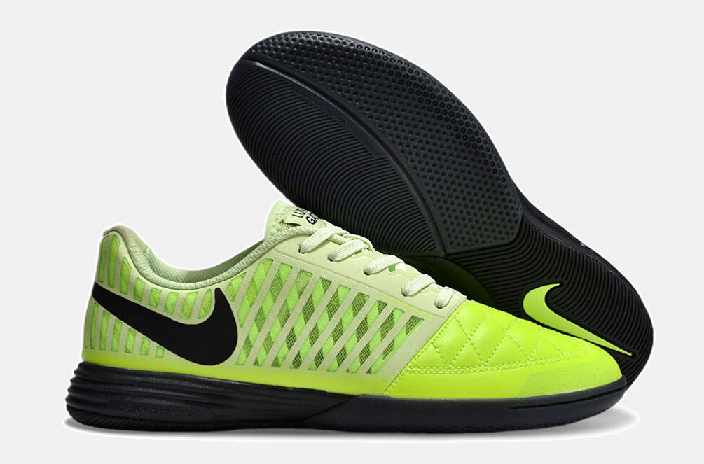 Tênis Futsal Nike Lunar Gato IC - Verde e Preta - imagem 8