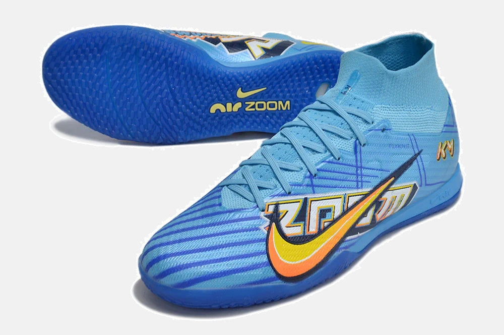 Tênis Futsal Nike Mercurial Air Zoom Superfly 9 MBAPPE IC - vista traseira