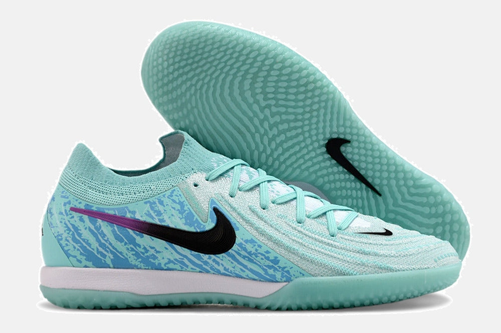 Tênis Futsal Nike Phantom GX II IC - Azul, Roxa e Preta - imagem 8