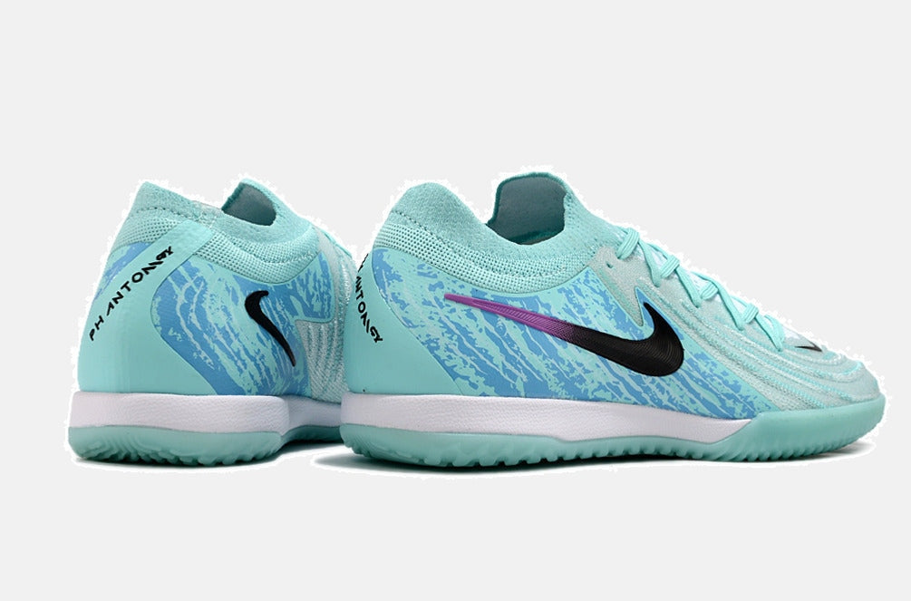 Tênis Futsal Nike Phantom GX II IC - Azul, Roxa e Preta - imagem 7