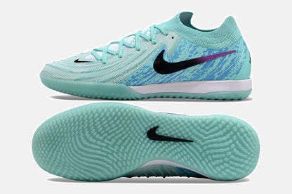 Tênis Futsal Nike Phantom GX II IC - Azul, Roxa e Preta - vista traseira