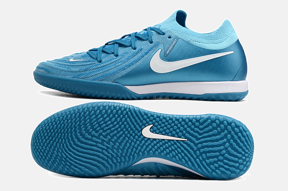Tênis Futsal Nike Phantom GX II IC - Azul - vista traseira