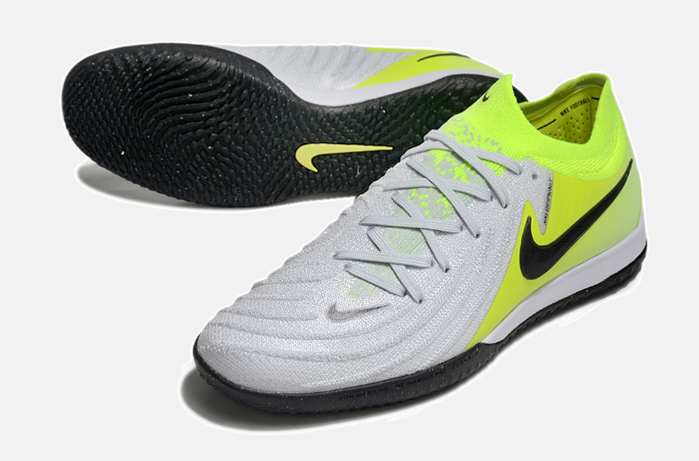 Tênis Futsal Nike Phantom GX II IC - Branca e Verde - detalhe