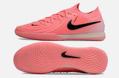 Tênis Futsal Nike Phantom GX II IC - Rosa e Preta - vista traseira