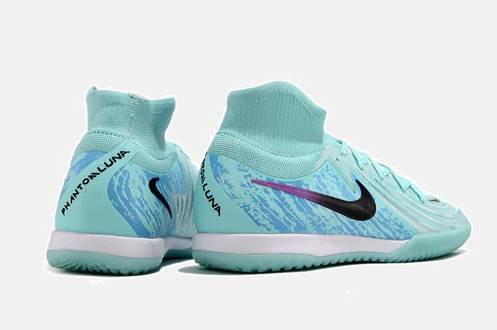 Tênis Futsal Nike Phantom Luna IC - Azul claro - imagem 7