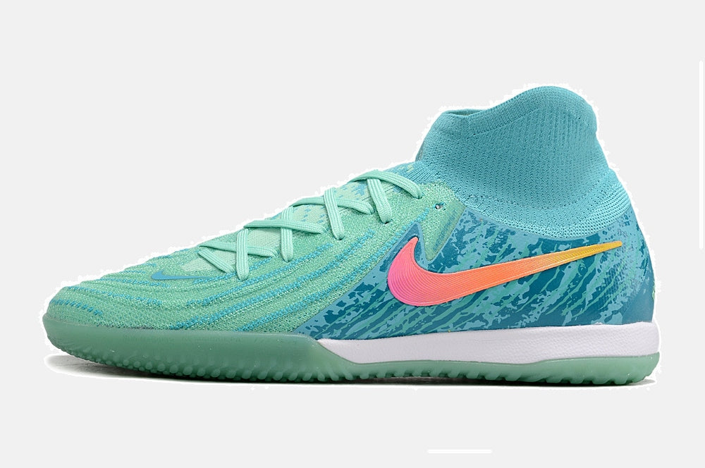 Tênis Futsal Nike Phantom Luna IC - Azul e Verde - imagem 4