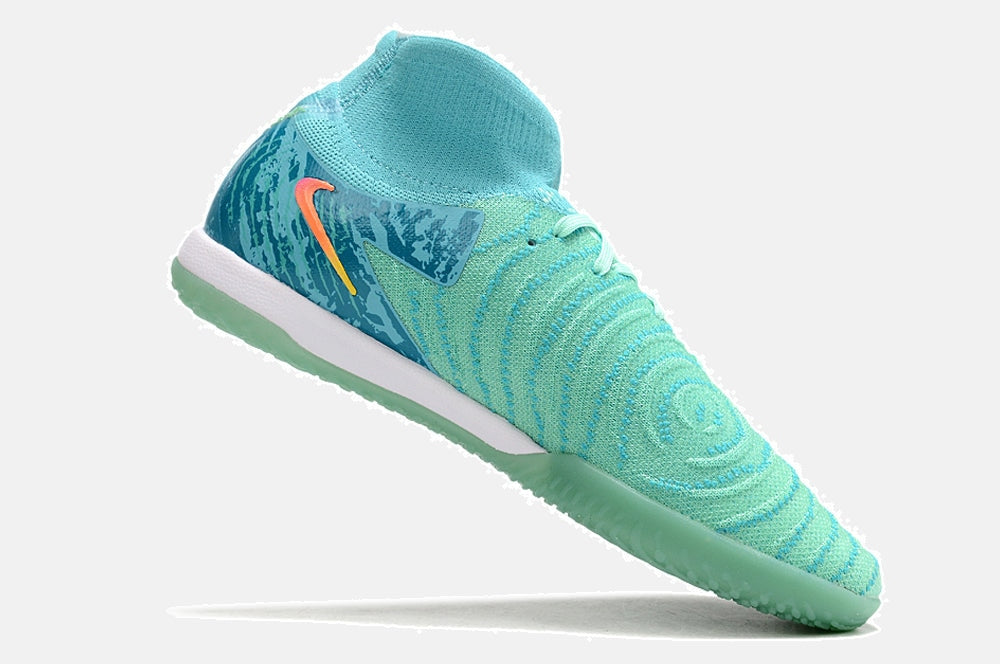 Tênis Futsal Nike Phantom Luna IC - Azul e Verde - imagem 6