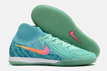 Tênis Futsal Nike Phantom Luna IC - Azul e Verde - imagem 8