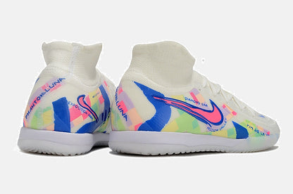 Tênis Futsal Nike Phantom Luna IC - Branca, Azul e Rosa - imagem 7
