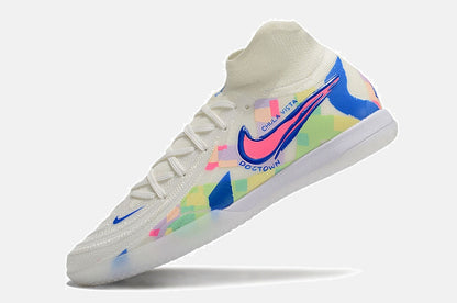 Tênis Futsal Nike Phantom Luna IC - Branca, Azul e Rosa - imagem 5