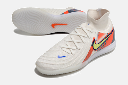 Tênis Futsal Nike Phantom Luna IC - Branca, Cinza e Laranja - detalhe
